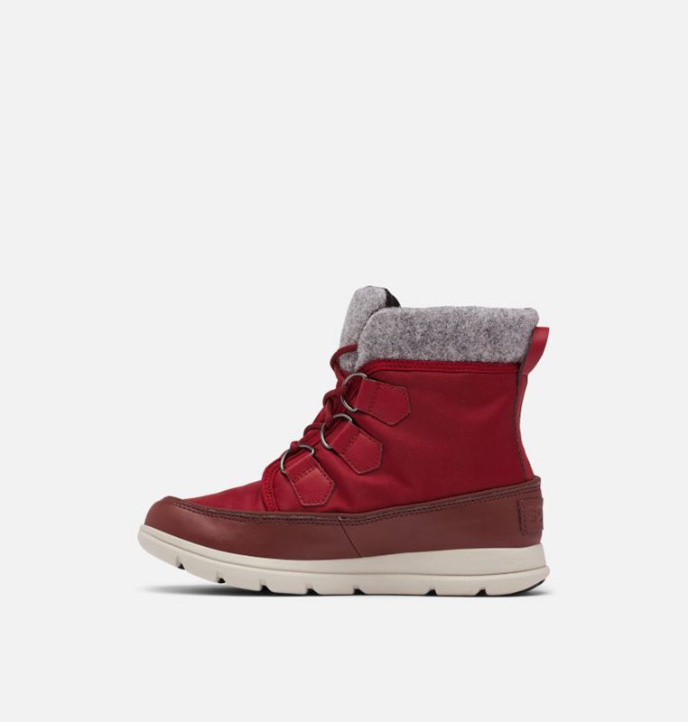 Womens Snow Boots Red - Sorel ™ Explorer Carnival Low - 879-EBULJZ